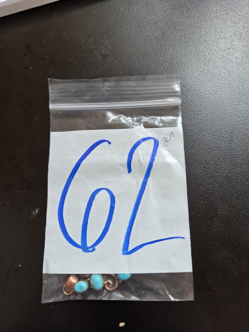 Turquoise Copper Drop Pendant - Picture 5 of 5